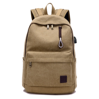 

Backpack mens casual canvas travel trend fashion backpack tall bag