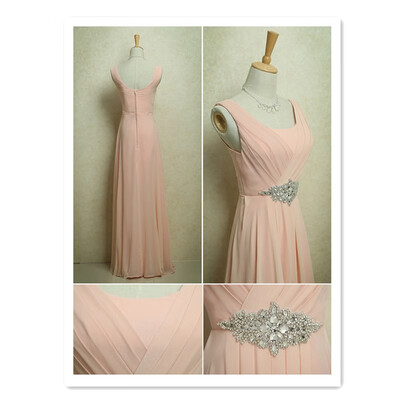

2018 new autumn&winter bridesmaid dress long dress sister dress straps slim slimming toast clothing evening dress skirt