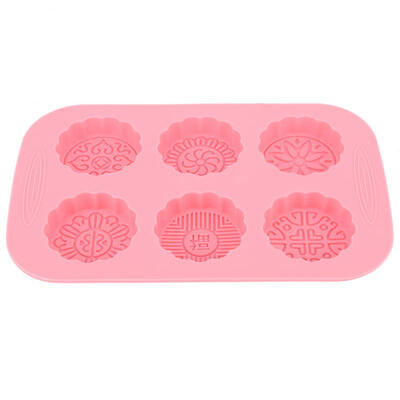 

Greensen 6 Slots DIY Mooncake Mold Cake Ice Cream Soap Making Mold
