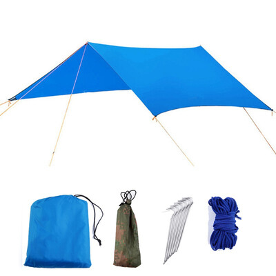 

Waterproof Sun Shelter Awning Tent Tarp Outdoor furniture Camping Hammock Rain Fly Anti UV Beach Tent Shade Camping Sunshade Canop