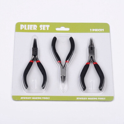 

PH PANDAHALL 3 Pieces Jewelry Plier Tool - Side Cutting Plier Round Nose Plier&Wire Cutters