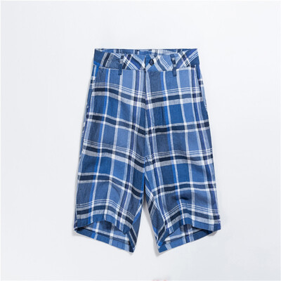 

ROGER FUN 2019 new mens plain shorts linen casual comfort breathable cool 13598