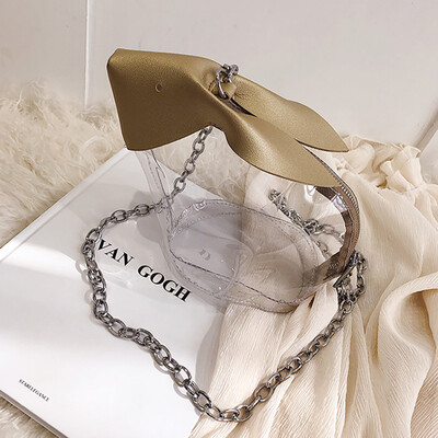 

Tailored Women New Fashion Chain Transparent Rabbit Bag Crossbody Messenger Shoulder Bag