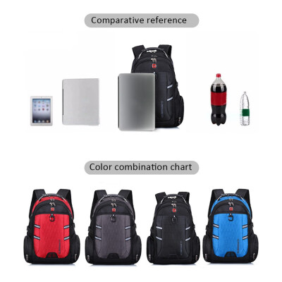 

Multifunction Laptop Bag Laptop Backpack External USB Charge Schoolbag Travel Bags Blue