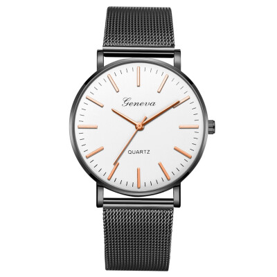 

Gobestart Fashion Casual Unobtrusive Simple Single Business Net With Strap Mens Watch