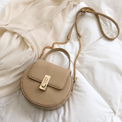 

Advanced sense bag foreign air bag 2019 new wave Korean version of the wild Messenger bag retro chain shoulder saddle bag