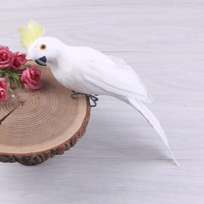 

Living Room Bedroom Decoration Home Park Garden Vivid Artificial Bird Fancy Feather Parrot Decorative Prop