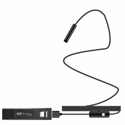 

WIFI Endoscope Camera HD 1200P Mini Waterproof Soft Cable 20 Megapixels Inspection Camera 8mm 5M 8 LED USB Endoscope Borescope Ca