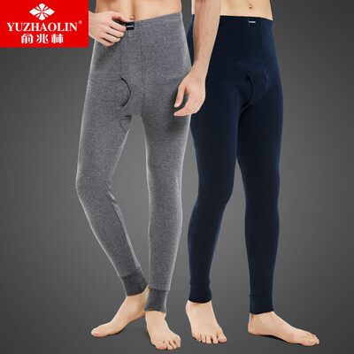 

Yu Zhaolin YUZHAOLIN Qiuyi Qiuku Mens Cotton Thin section Single Piece Pants Mens Warm Base Cotton Pants Mens Tibetan Green XXXL
