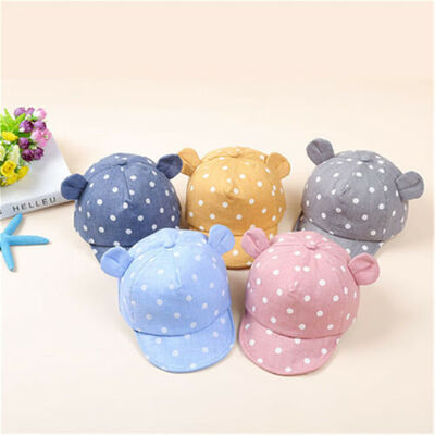 

Baby Boy Hats Striped Soft Cotton Eaves Baseball Cap Sun Hat Beret Sunhat Size