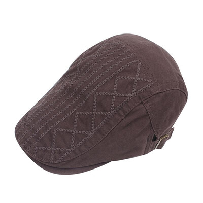 

Vintage Men Women Peaked Cap Casquette Breathable Beret Newsboy Hat Cabbie Headwear