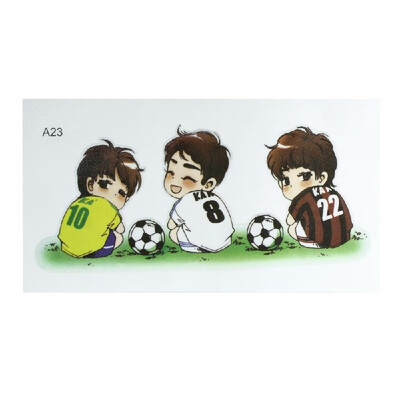 

Romacci Quelima 1Pc Cute Cartoon Waterproof Football Pattern Car Sticker Personality Waterproof Accessories