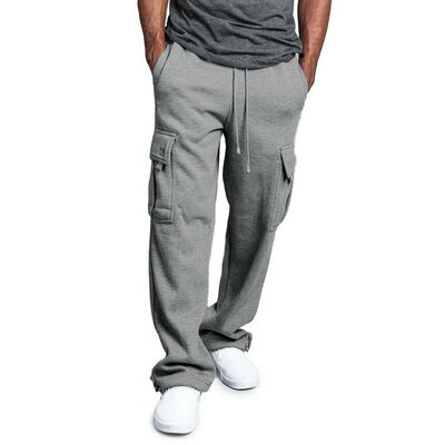 

Men Loose Fit Drawstring Cargo Trousers Work Pants Pocket Casual -3XL Big Size Tracksuit Gym Sweatpants