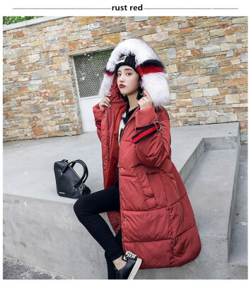 

Winter 2018 new Korean version of the original suifeng slimming fashion long down jacket female