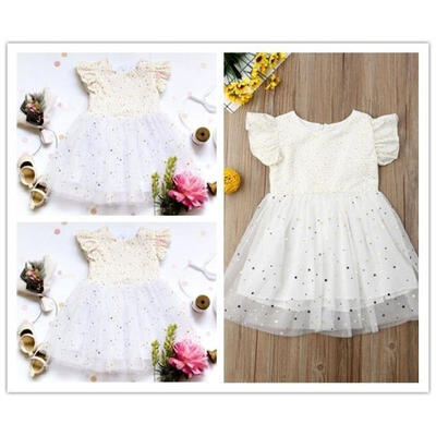 

Girl Princess Tulle Dress Kids Baby Party Wedding Pageant Formal Dress