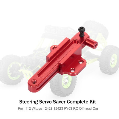 

Steering Servo Saver Complete Kit Metal for 112 Wltoys 12428 12423 FY03 Hopup Parts RC Off-road Car Crawler