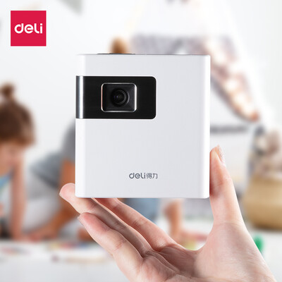 

Deli Deli DPM-F06 portable projector projector home Android system dual-use support 1080P