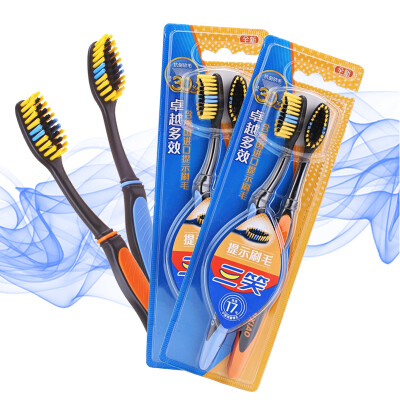 

Three smiles excellent multi-effect toothbrush Germany imported brush hair carbon black soft hair 4 sticks