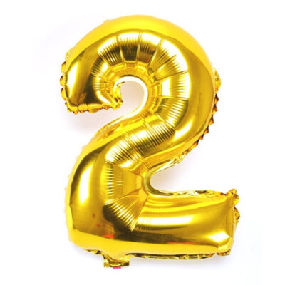 

FUNNYBUNNY 40" Number 0-9 Thickening Silver Foil Air-filled Helium Mylar Balloons for Birthday & Party & Wedding Anniversary