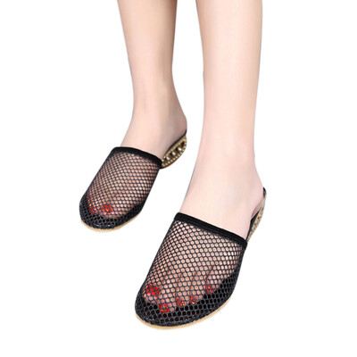 

Rose Baotou Slippers Women Thick Mesh Fashion Casual Cool Slippers Stylish Slippers