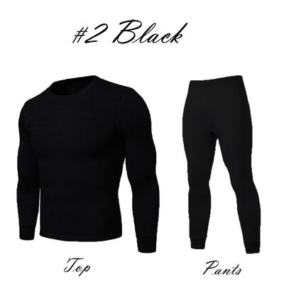 

2pcsSet Mens Warm Thermal Casual Long Johns Tops BottomPants Underwear
