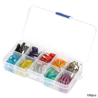 

Greensen 100pcs Mini Blade Fuse Assortment Set 2-35A for Car Truck Motorcycle
