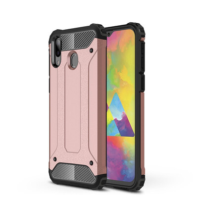 

Hybrid Armor Case Samsung Galaxy M20 SM-M205FDS Soft TPU Cover Samsung M20 SM-M205FNDS Heavy Duty Bumper Case