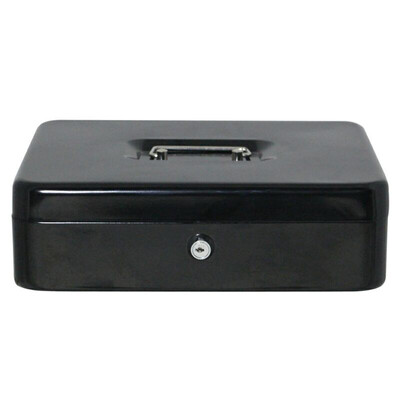 

Portable Security 984 x 787 x 354 Inch Cash Safe Box with Key Lock  Size & Black