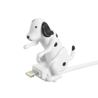 

Portable Funny Cute Pet USB Cable Mini Humping Spot Dog Toy Gadget Charger Christmas for iPhone Lightning Dock