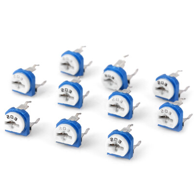 

Full Function 10Pcs 01W 50V Horizontal 203 20K Ohm Adjustable Resistor for DIY Project