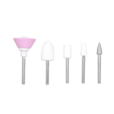 

Electric Nail Drill Bit 5Pcs Nail Art Drill Set Nail Drill Bit Kit Sanding Grinding Head Tips Buffer File for Polishing Electric S