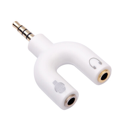 

New Headset Microphone 35mm Headphone Jack Audio Adapter