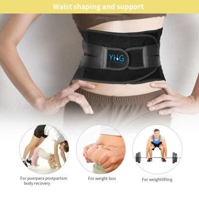 

Greensen Adjustable Lumbar Support Belt Lower Back Brace Posture Corrector Waist Wrap for Sciatica Back Pain Relief