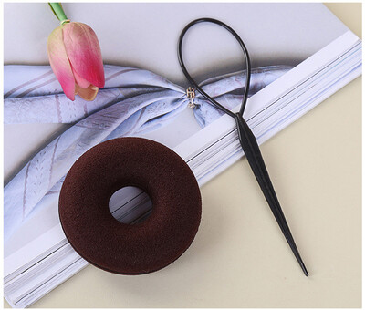 

〖Follure〗Hot Women Spongy Hair Bun Donuts Ring Blonde Hair Extension Wig