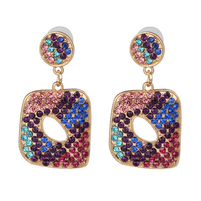 

2019 za Natural Stone Beads Drop Earrings For Women Vintage Crystal Bird Pendant Dangle Earrings Statement Jewelry
