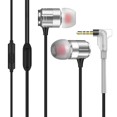 

Newman JK12 bracket version metal universal in-ear mobile phone headset chase music game call line headset compatible mobile phone tablet etc