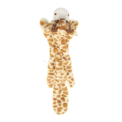

No Stuffing Plush Dog Gnawing Toys Stuffless Tough Teething Squeaky Animal Toys
