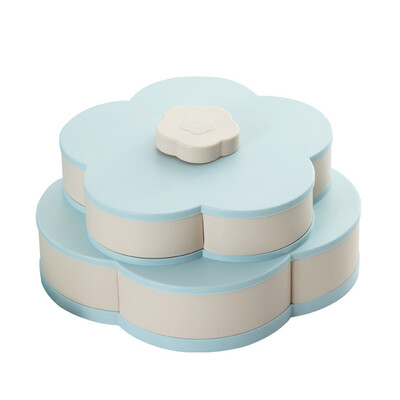 

Double-layer Plum Type Storage Box for Seeds Nuts Candy Dry Fruits