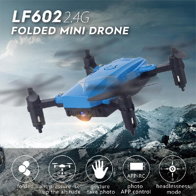 

LF602 Foldable Drone with Camera 720P Gesture Photography Altitude Hold Headless Mode Training Toy Quadcopter with 2 Battery