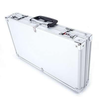 

Portable Aluminum New Framed Lock Gun Pistol Handgun Locking Box Hard Storage Carry Case Security
