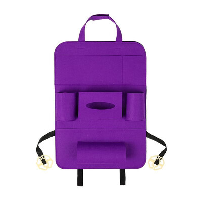 

Auto Car Backseat Organizer Car-Styling Holder Felt Covers Versatile Multi-Pocket Seat Wool Felt Storage Container Hanging Box Mul