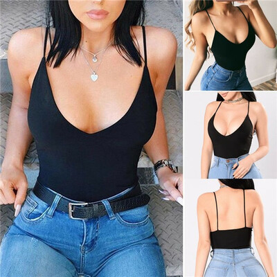 

Sexy Women Summer Casual V neck Tank Top Vest Blouse Sleeveless Crop Tops Shirt
