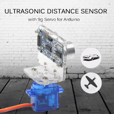 

1Set Ultrasonic Distance Sensor with 9g Servo for Arduino RC 250 450 Helicopter Airplane Car