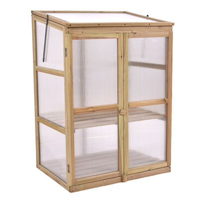 

Garden Portable Wooden Raised Plants Greenhouse