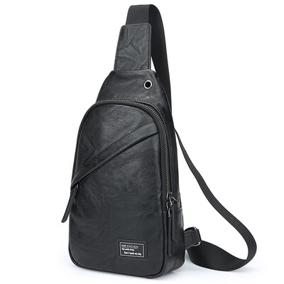 

Scarecrow MEXICAN chest bag mens shoulder bag casual fashion Messenger bag retro shoulder bag tide blue