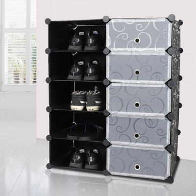

Greensen Five-storey DIY Portable Shoe Cabine Shoes Storage Shelf Storage Organizer Cube