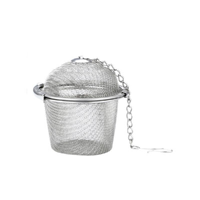 

2 Sizes 304 Stainless Steel Tea Infuser Mesh Holes Herbal Coffee Filter Strainer Cooking Tools