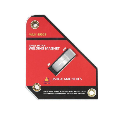 

Strong Single Switch Neodymium Welding Magnet Holder OnOff Switch Magnetic Clamp 45°90° Small Size