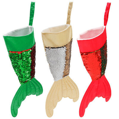 

Christmas Stocking Gift Bag Socks Xmas Tree Candy Ornament Gifts Home Window Fireplace Decorations New Year
