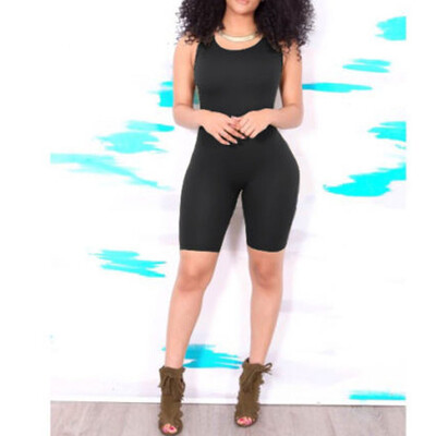 

Sexy Women Casual Sleeveless Bodycon Romper Jumpsuit Club Bodysuit Short Pants